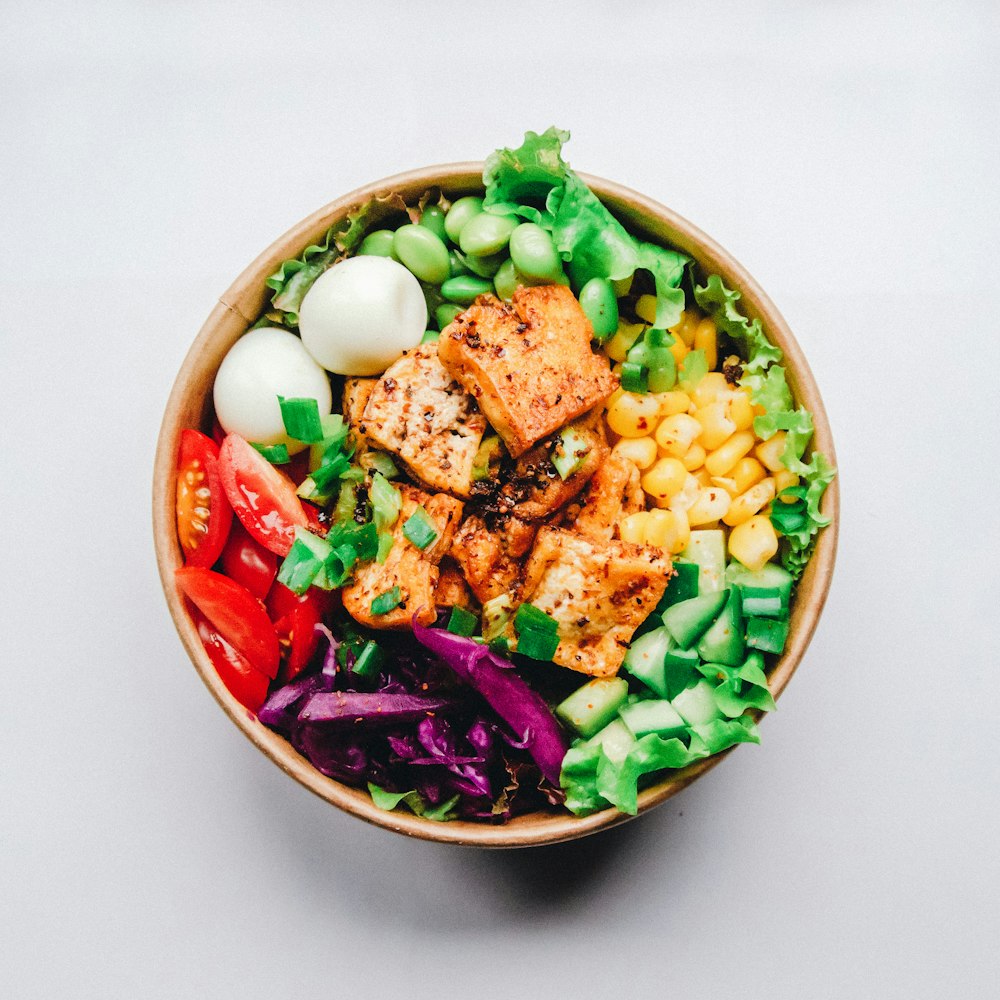 Fresh healthy food bowl