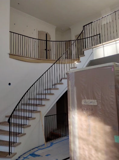 Handrails in Historic Home, Raleigh