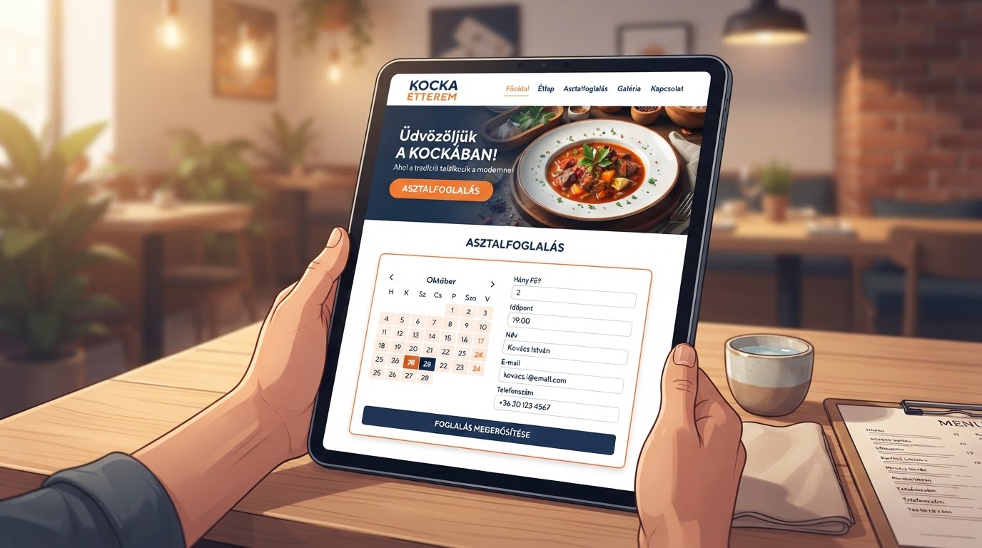 Esettanulmány: Vendéglátóhely asztalfoglaló rendszere, ami megtöltötte a teraszt