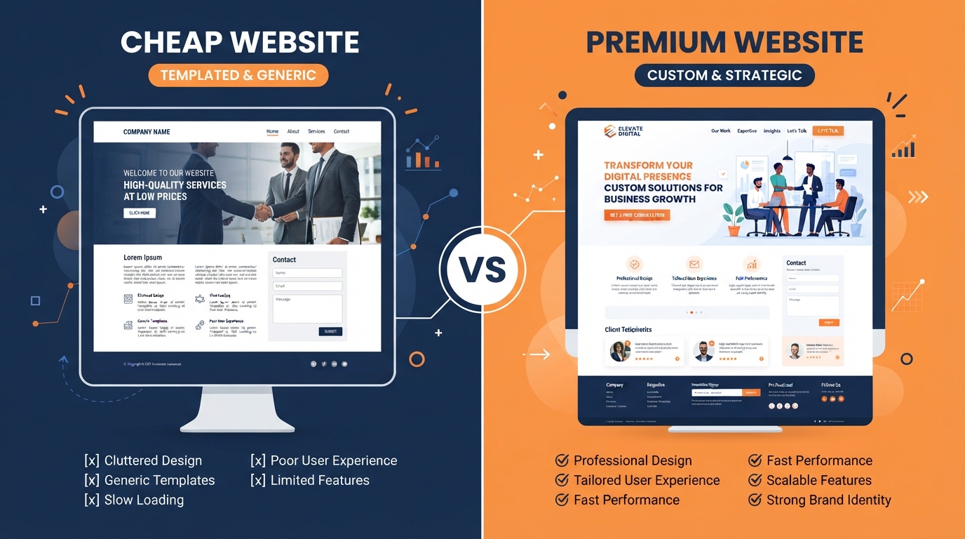 Olcsó weboldal vs. egyedi weboldal: Melyiket válaszd 2026-ban?