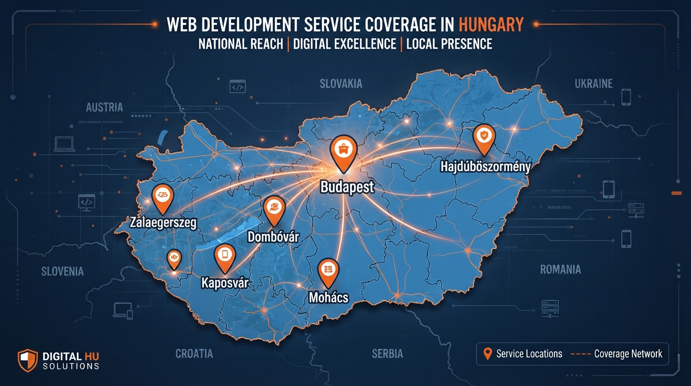 Weboldal készítés Magyarország minden városában: Hol vállalunk munkát?