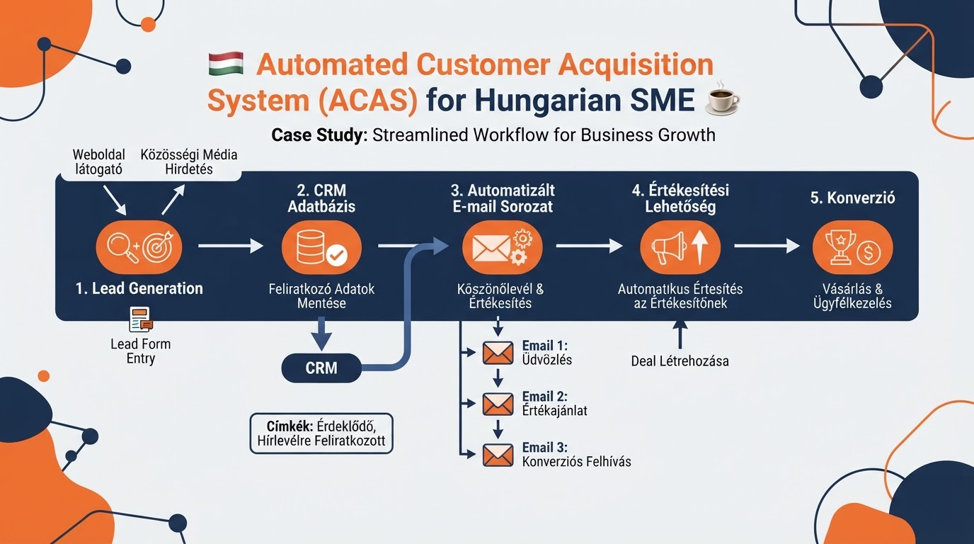 Esettanulmány: Automatizált ügyfélszerzés, ami éjjel-nappal hozza az érdeklődőket