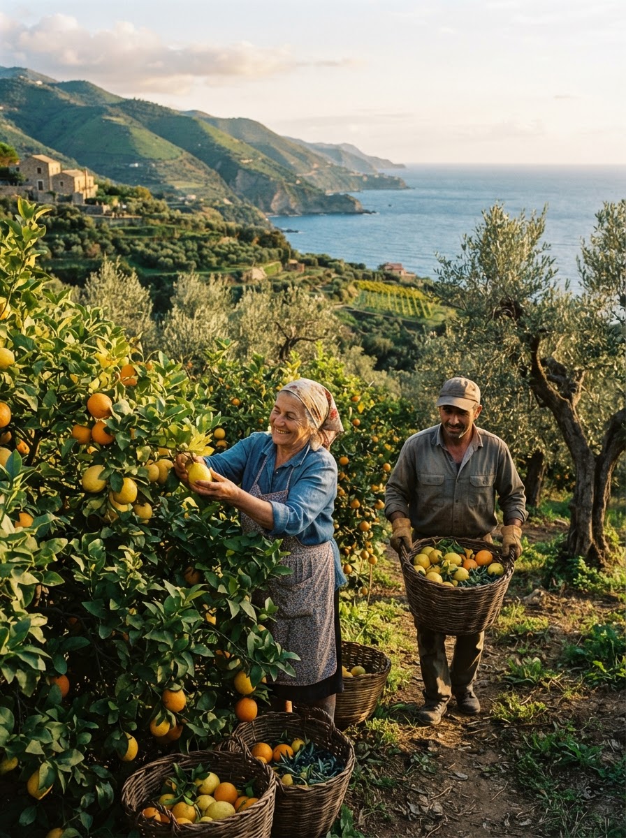 Olive, Lemon, Orange Harvest