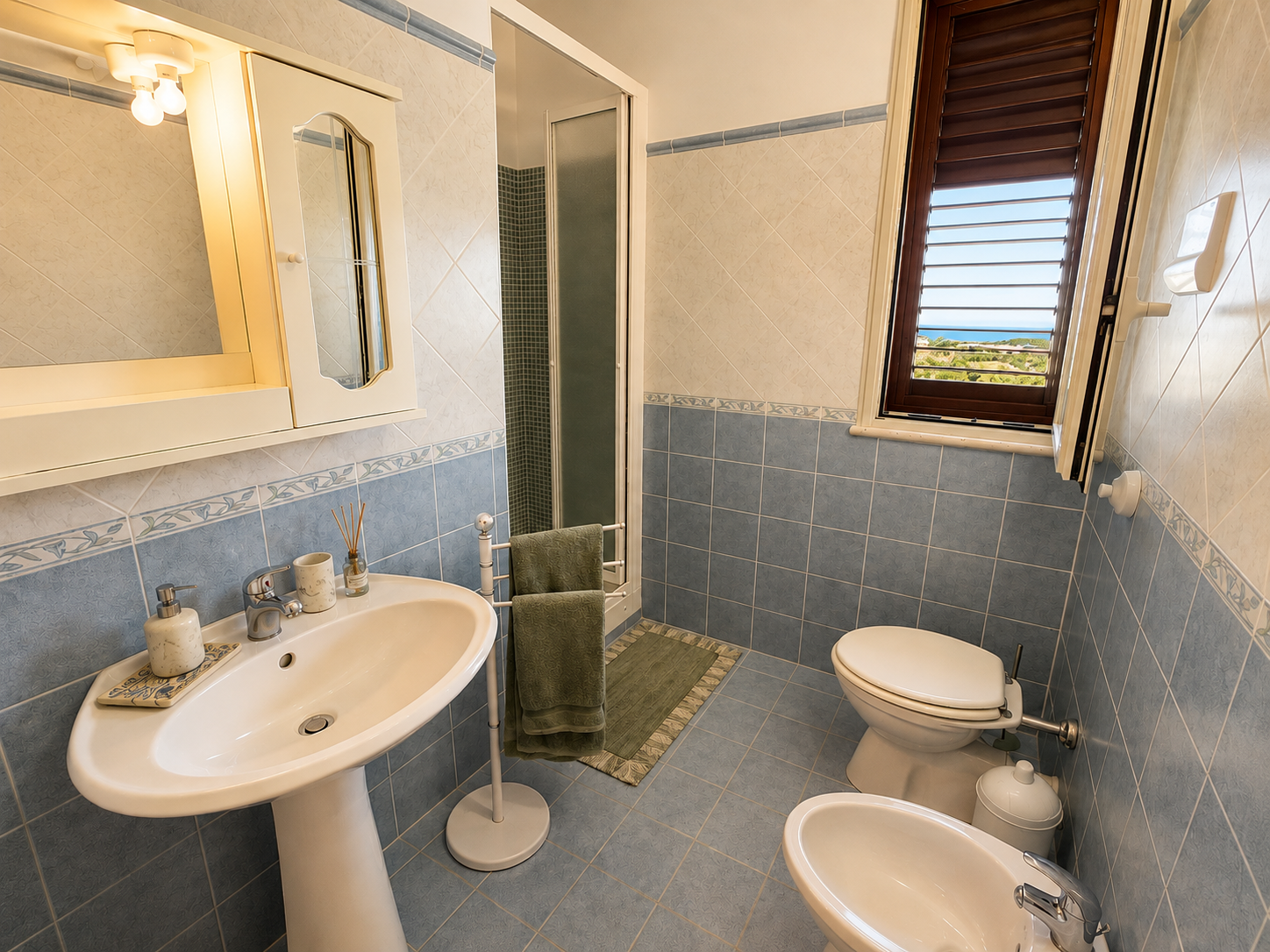Villa Bathroom with Sea View Window