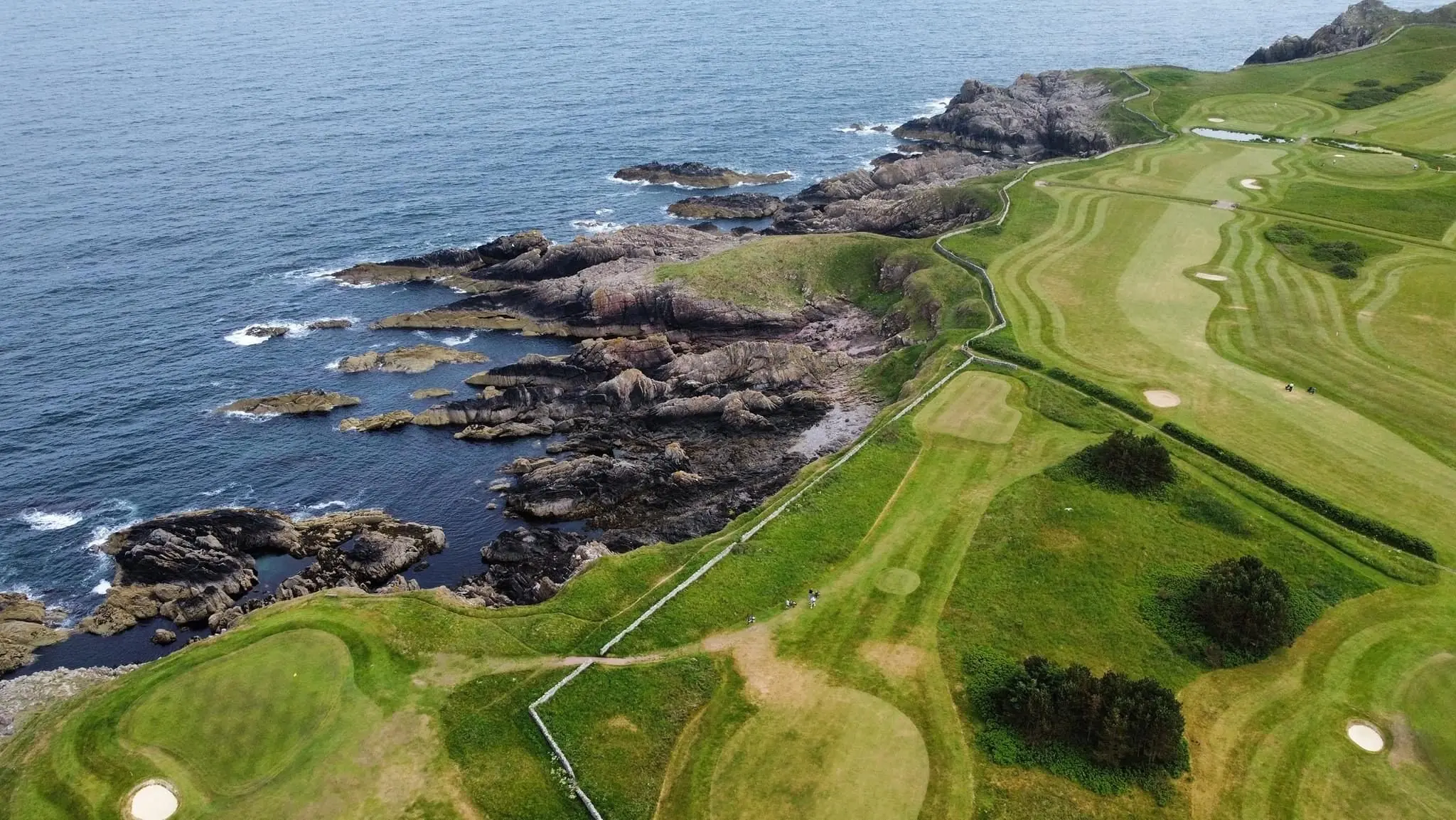 Coastal golf course on the Berwickshire coast