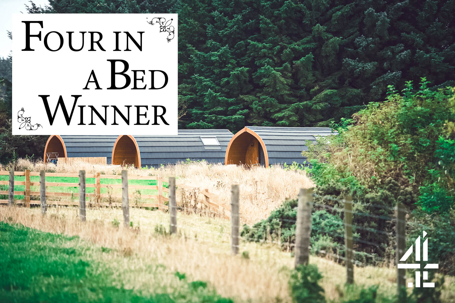 Braeview Escapes glamping pods featured as the winner on Channel 4's Four in a Bed TV programme.