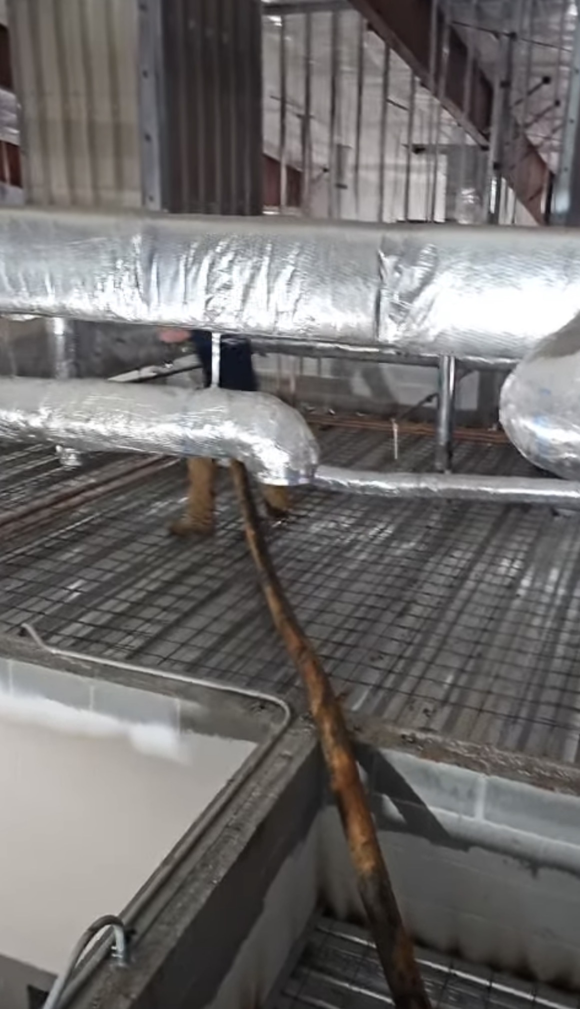 concrete line pump elevated indoor pour Northeast Georgia