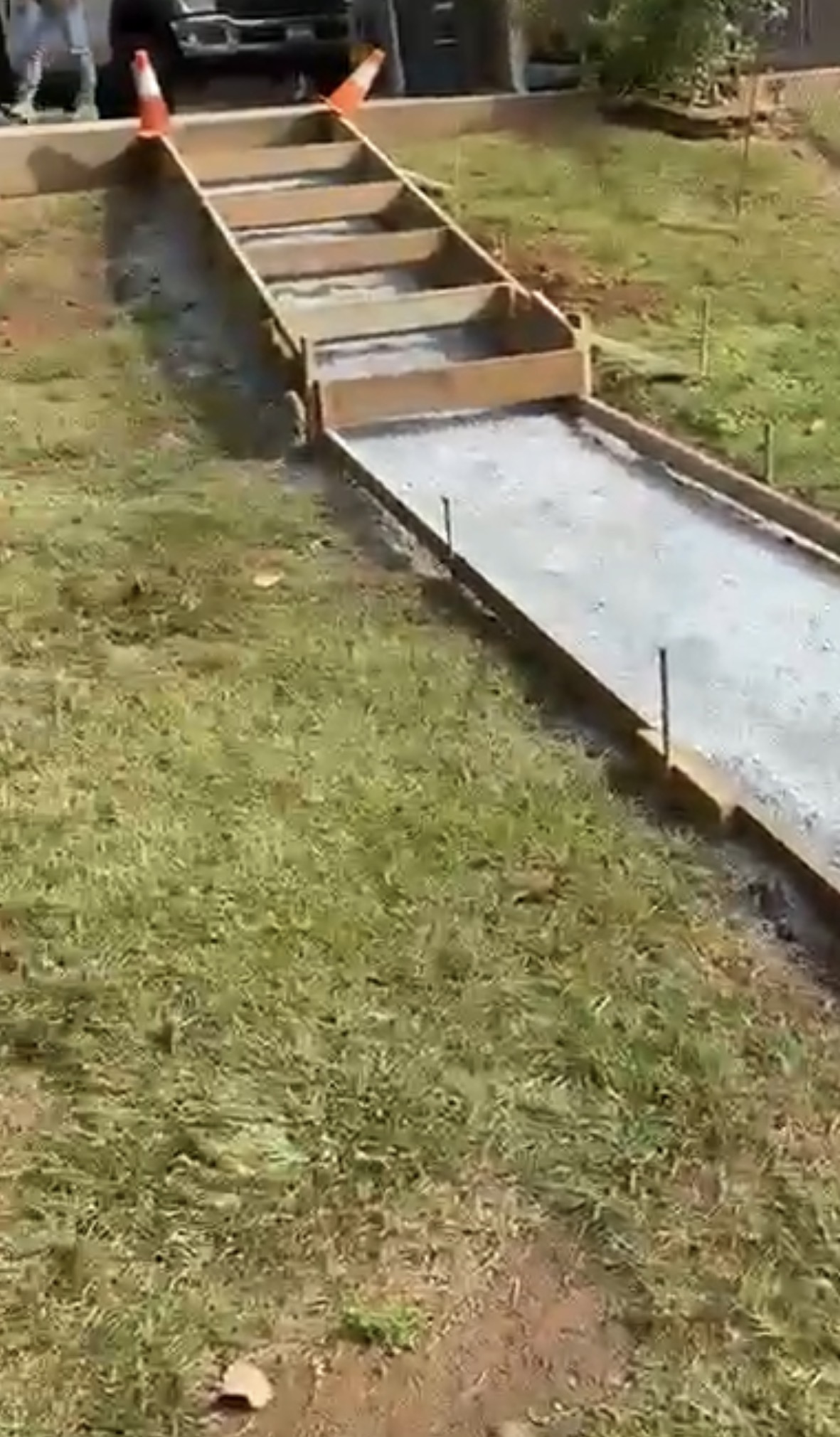 concrete line pump lake home pour Lake Tugaloo Northeast Georgia