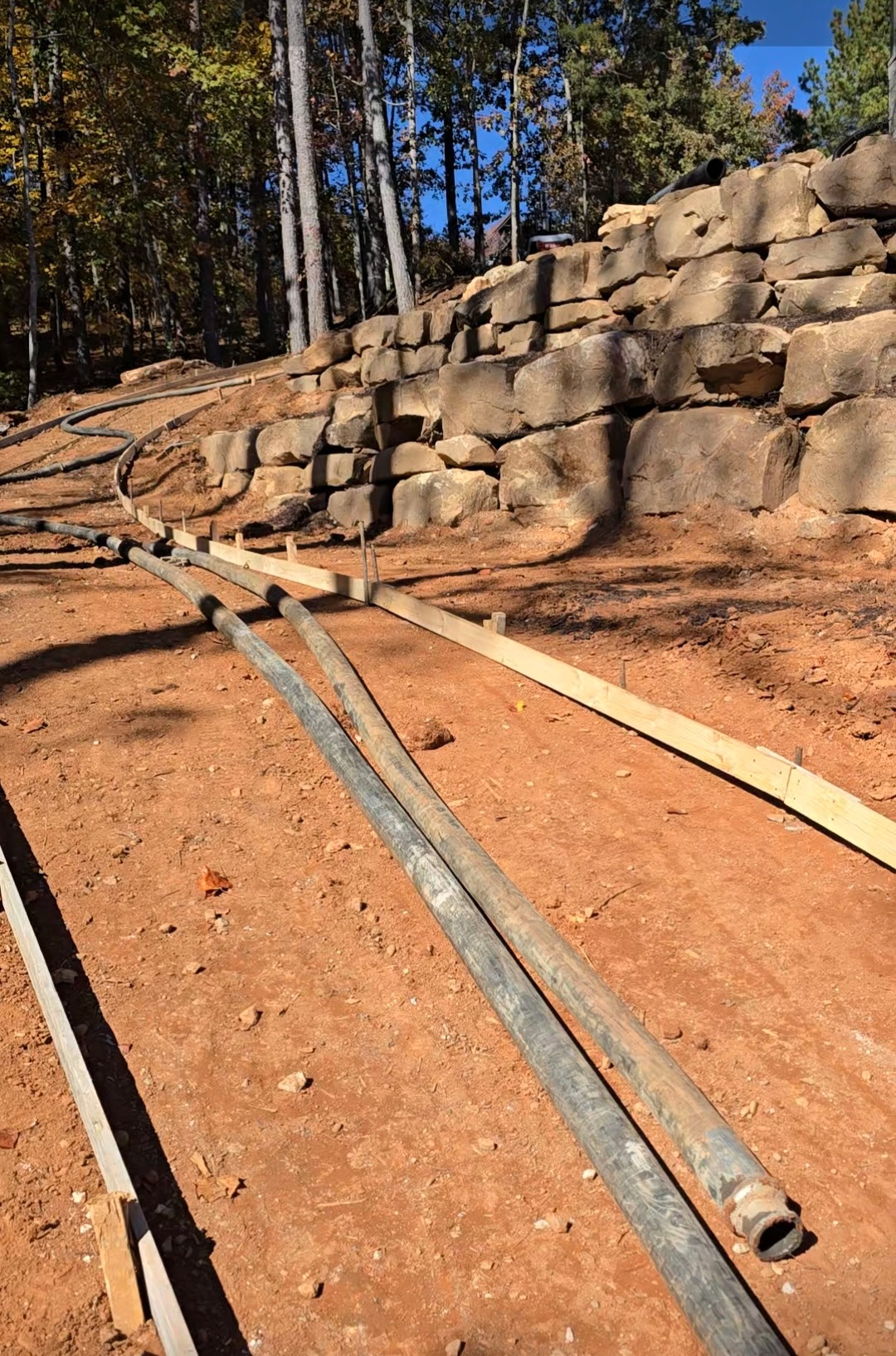 concrete line pump residential pour Northeast Georgia