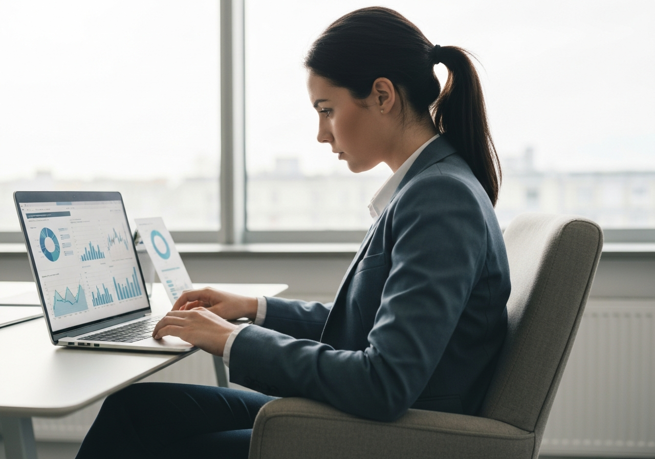 Professional analyzing cybersecurity