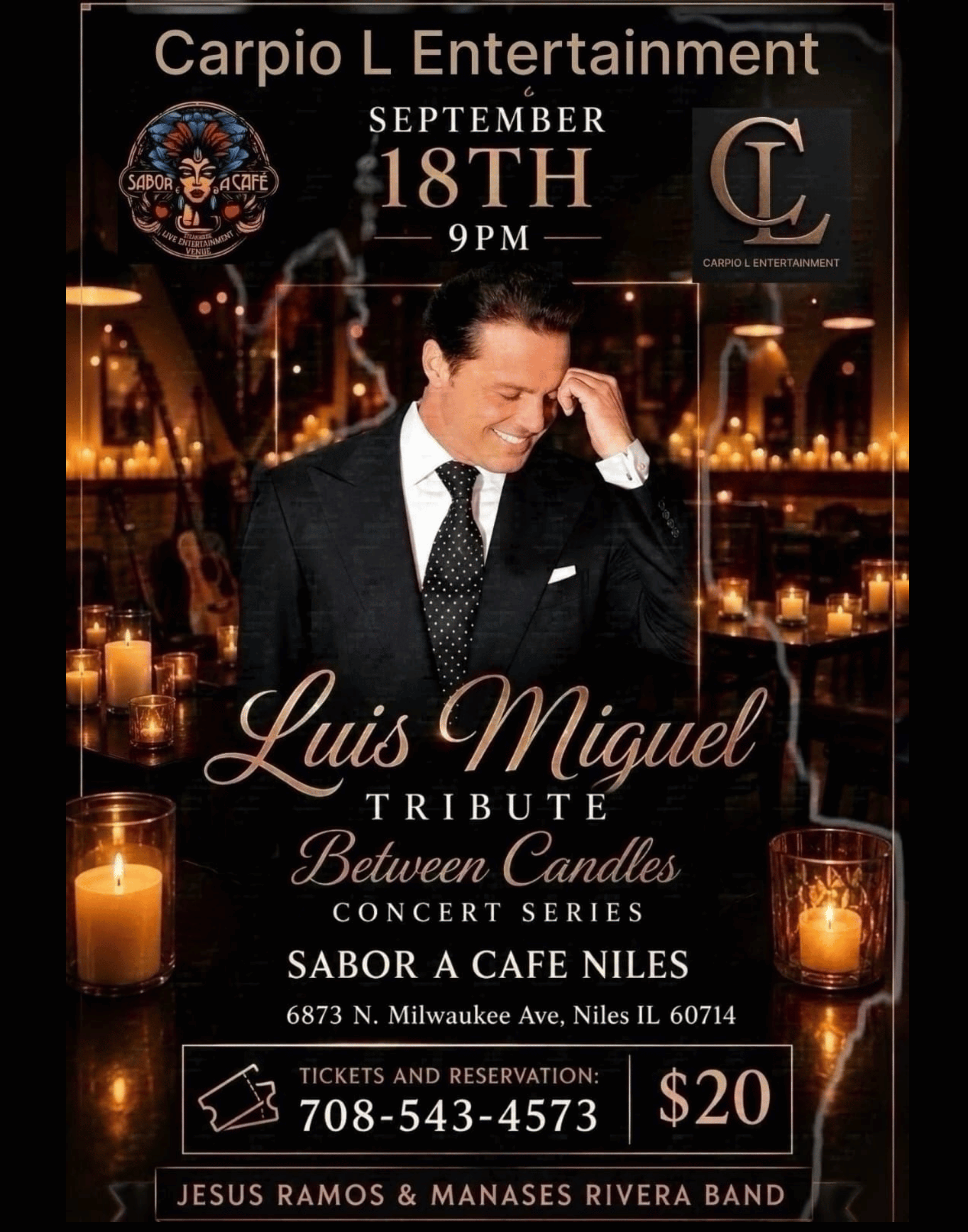 Luis Miguel Tribute | Between Candles Concert Series 🕯️