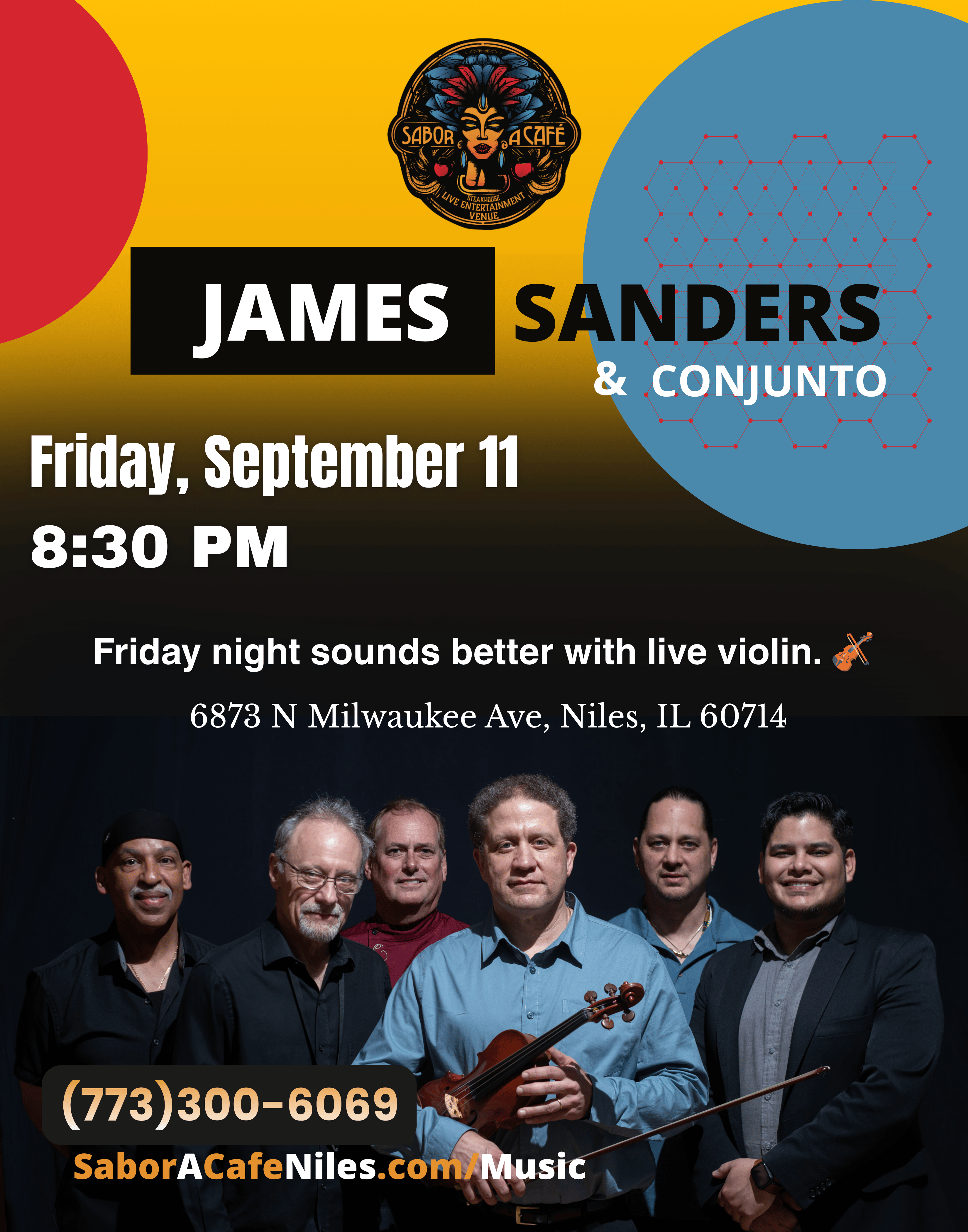 James Sanders & Conjunto — Live Violin & Ensemble 🎻