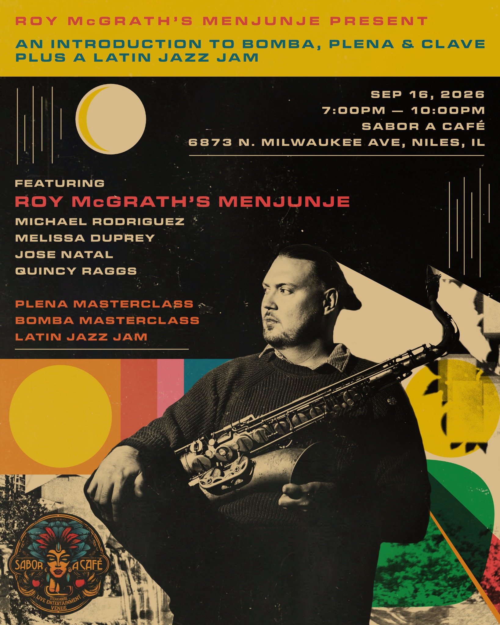 Bomba, Plena, Clave & Latin Jazz Jam | Roy McGrath's Menjunje 🥁🎷