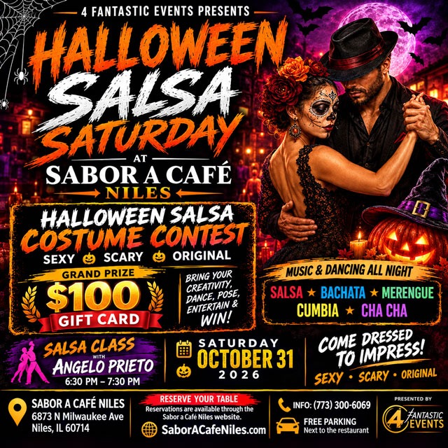 Halloween Salsa Saturday & Costume Contest ft. Angelo Prieto 🎃💃