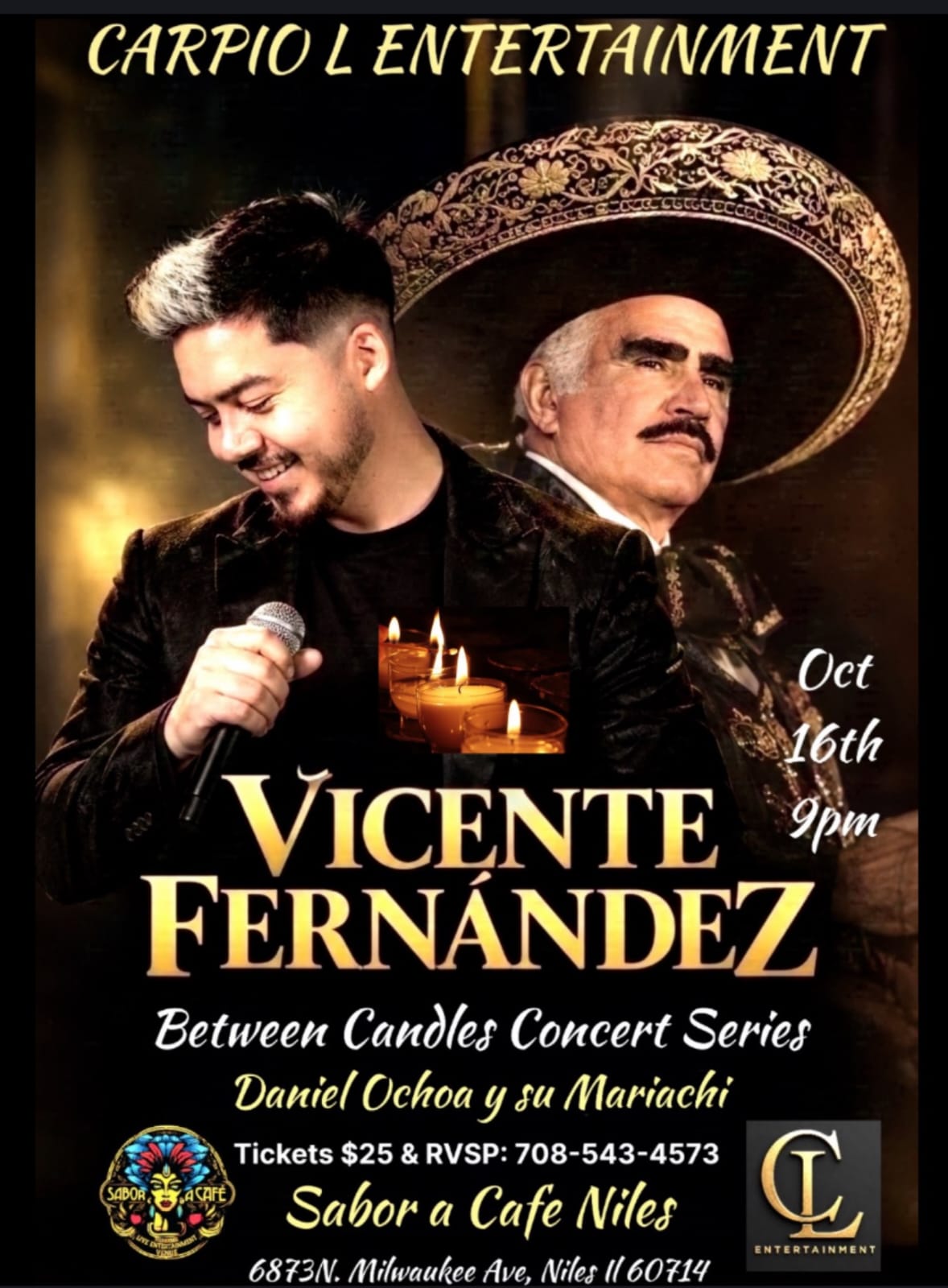 Tribute to Vicente Fernández — Between Candles ft. Daniel Ochoa y su Mariachi 🕯️🌹