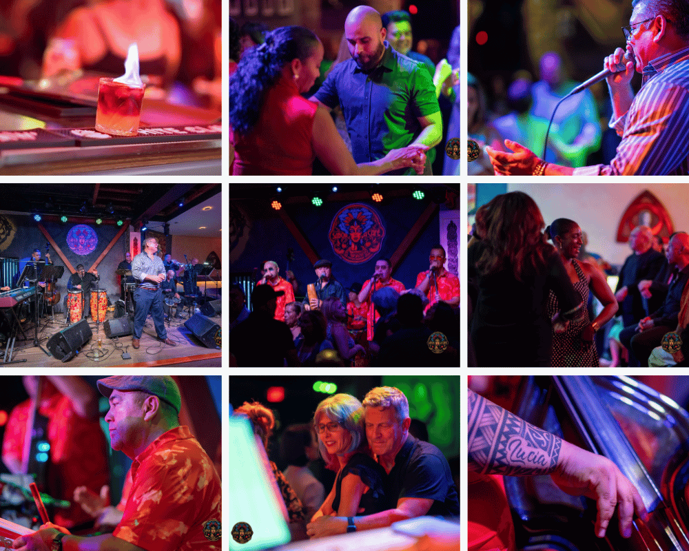 Cocktail Bar & Dancing Couples
