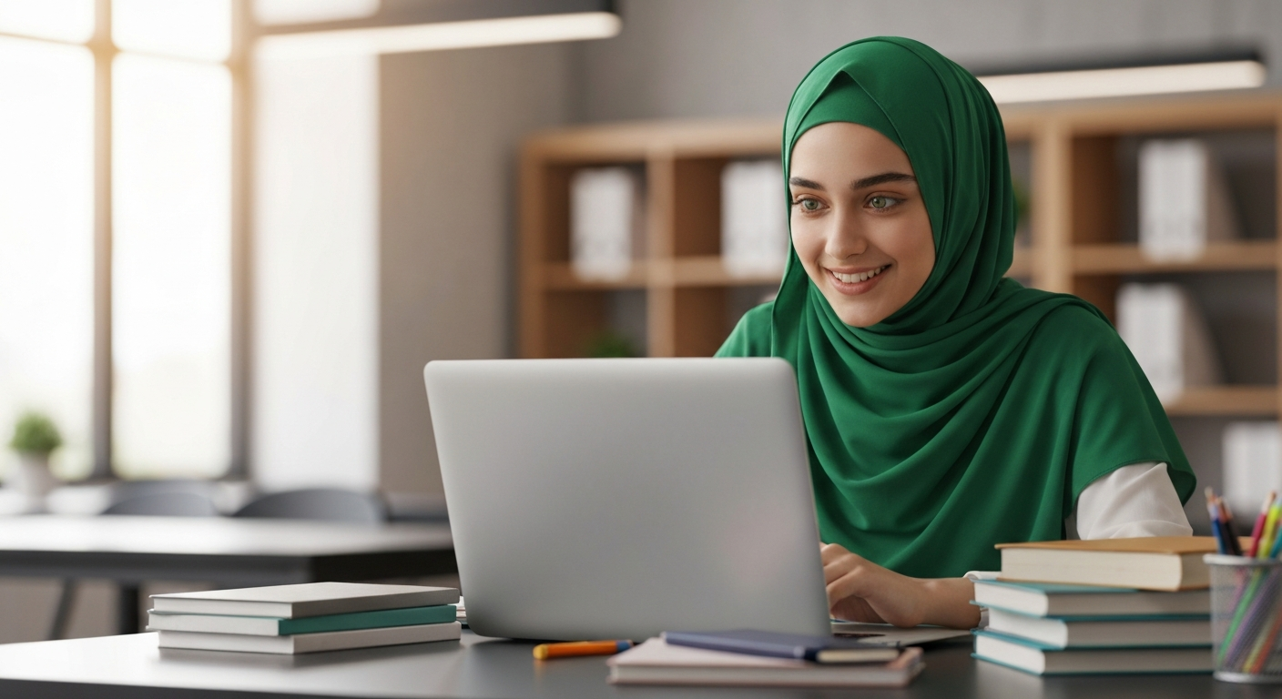 Diverse students studying
