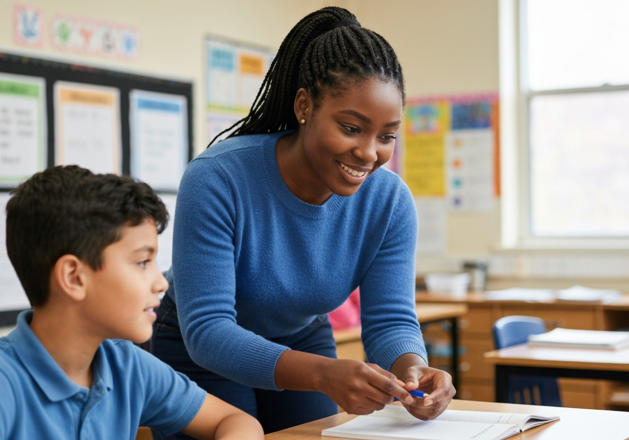 Educator and student