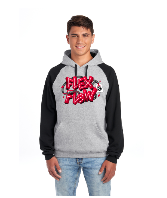 Flex & Flow Unisex Colorblock Raglan Hoodie