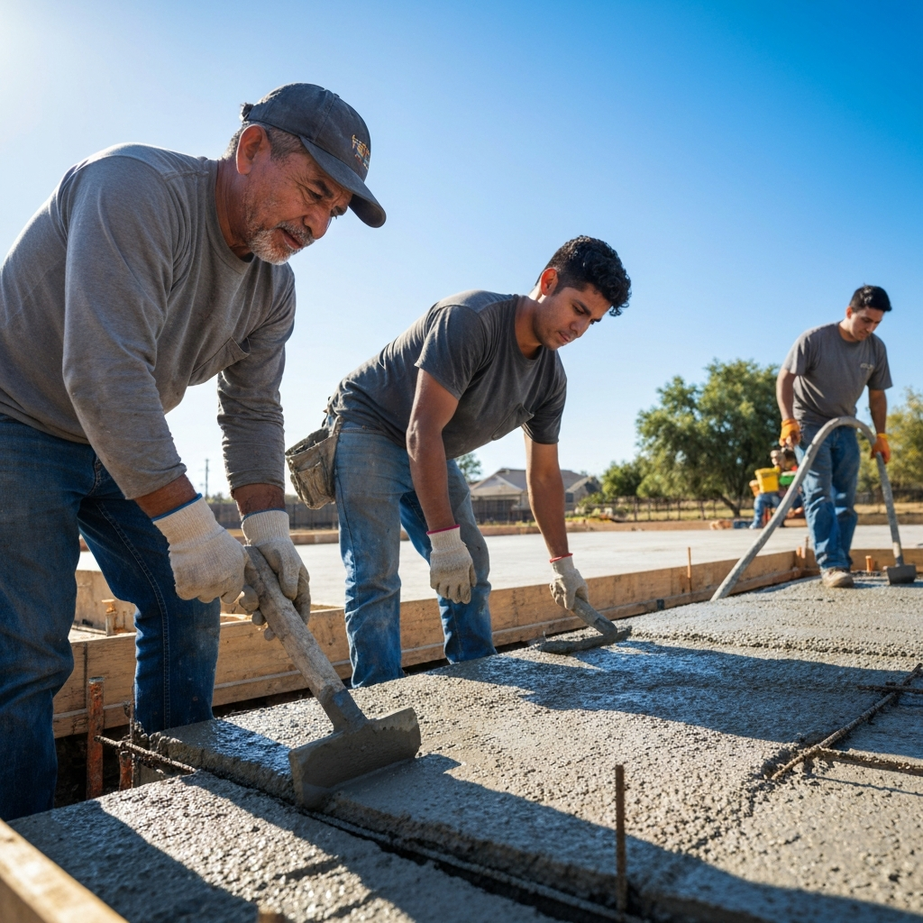 Serafio Quality Concrete Team at Work