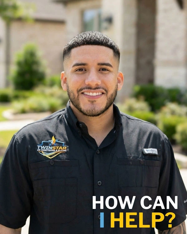 TwinStar AC technician performing AC repair in New Caney TX
