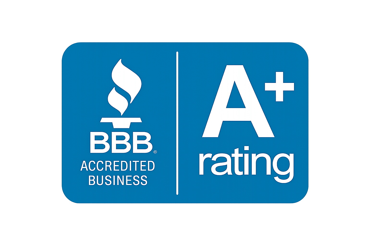 BBB Accredited Business A+ Rating