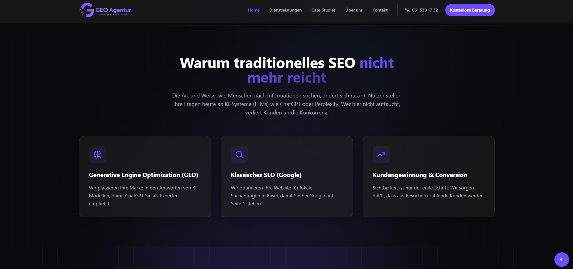 GEO Agentur Basel - Warum GEO