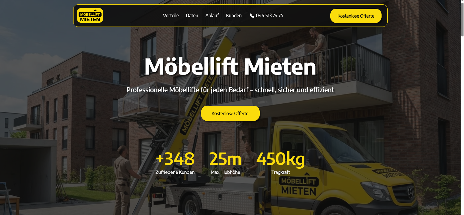 Möbellift Mieten Hero