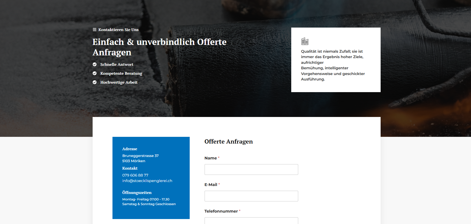 Stöckli Spenglerei Screen 1