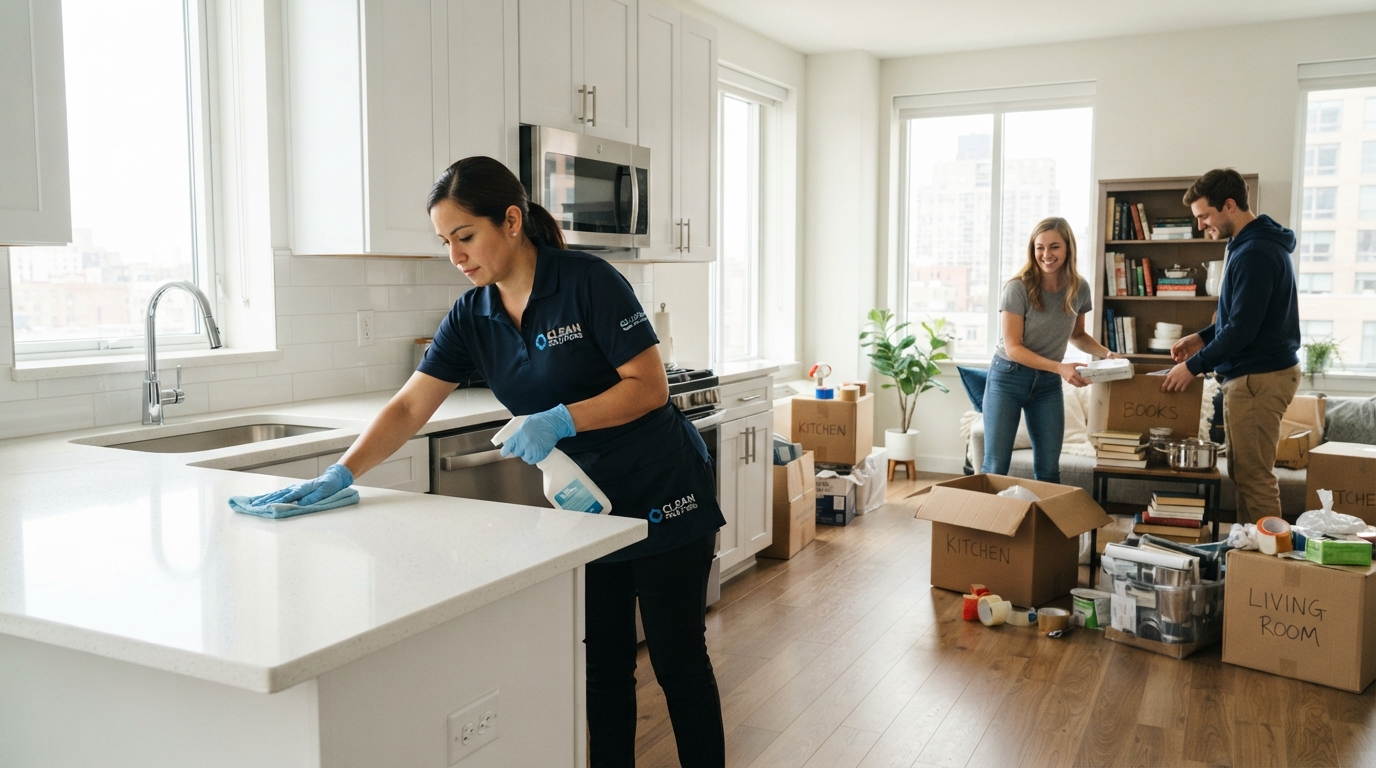 Move in move out cleaning by Axiom Shine team