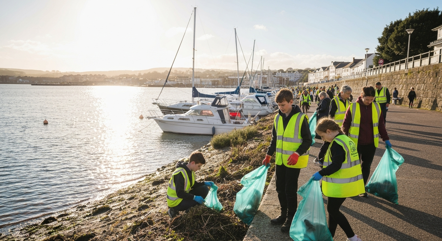 MÔR Cleaning Joins Barry Waterfront Litter Pick to Support a Cleaner Community