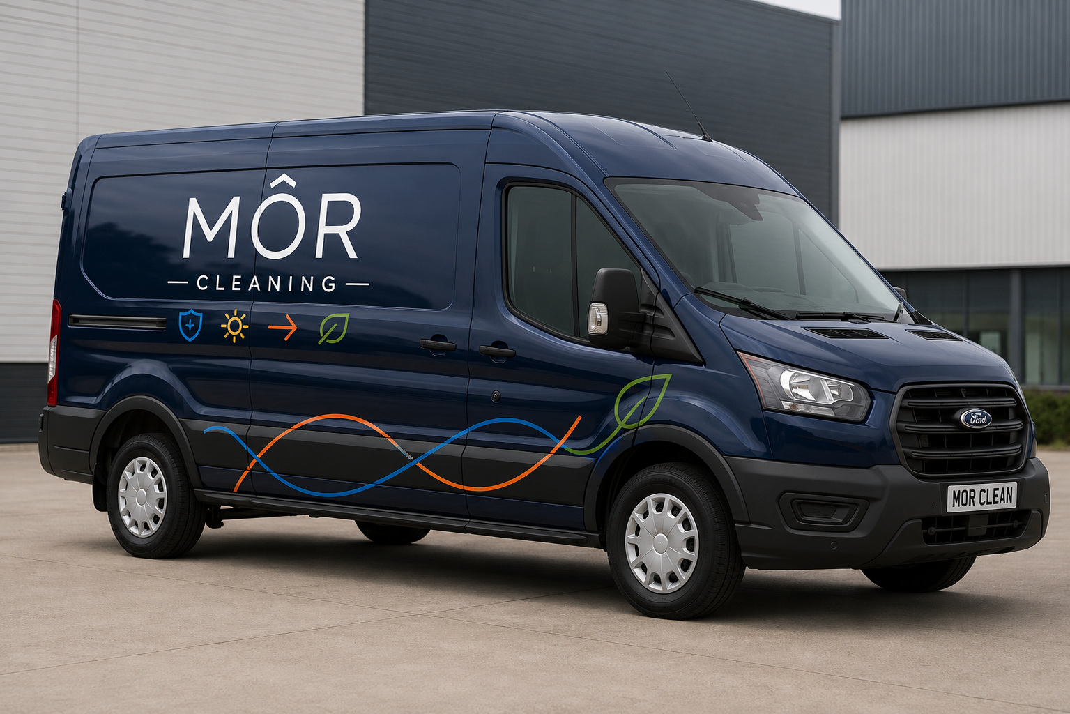MÔR Cleaning Van - Professional Commercial Cleaning Services South Wales