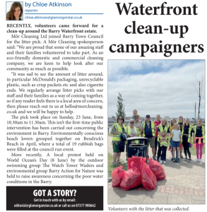 Glamorgan Star Article Feature - MÔR Cleaning South Wales