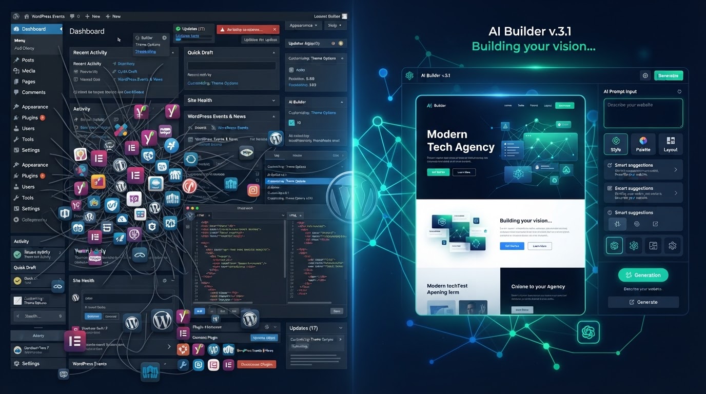 WordPress vs AI Vibe website builder comparison