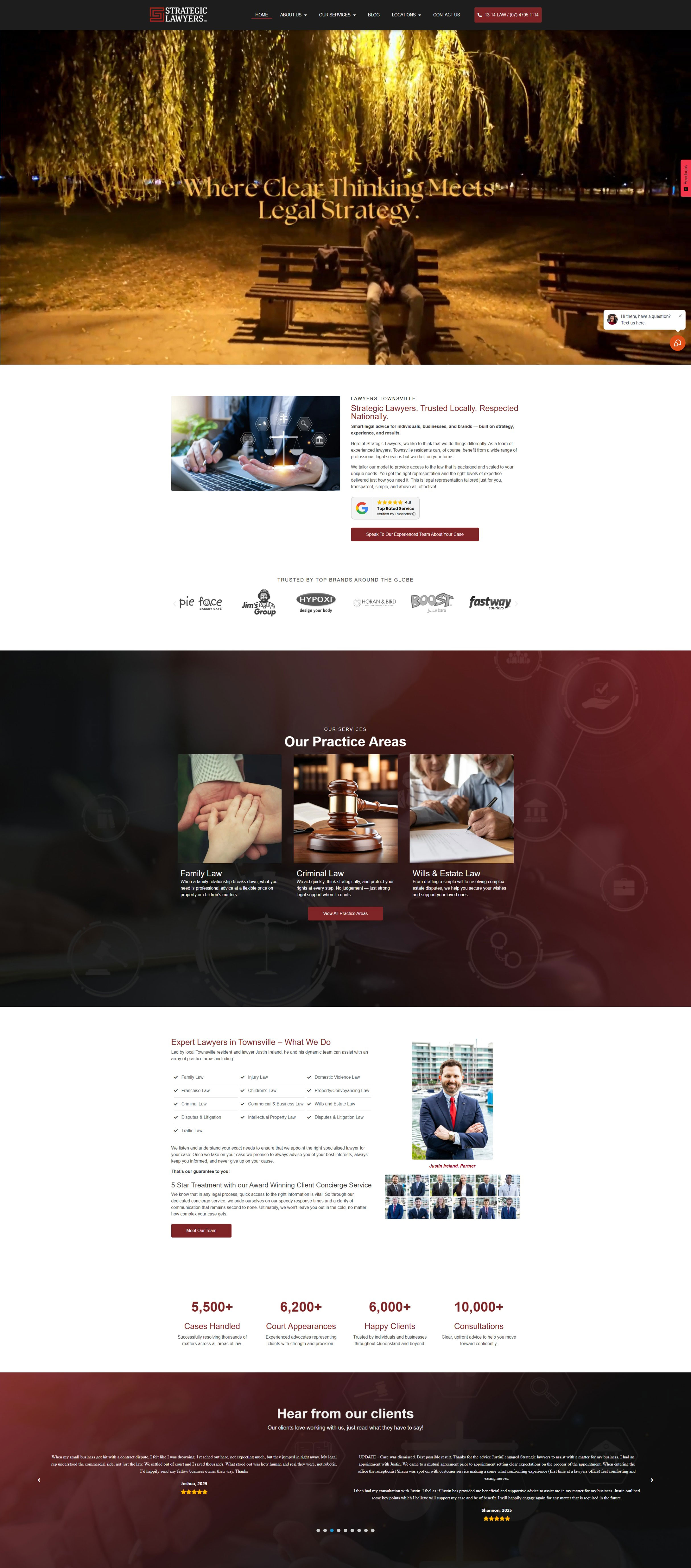 Strategic Lawyers website portfolio