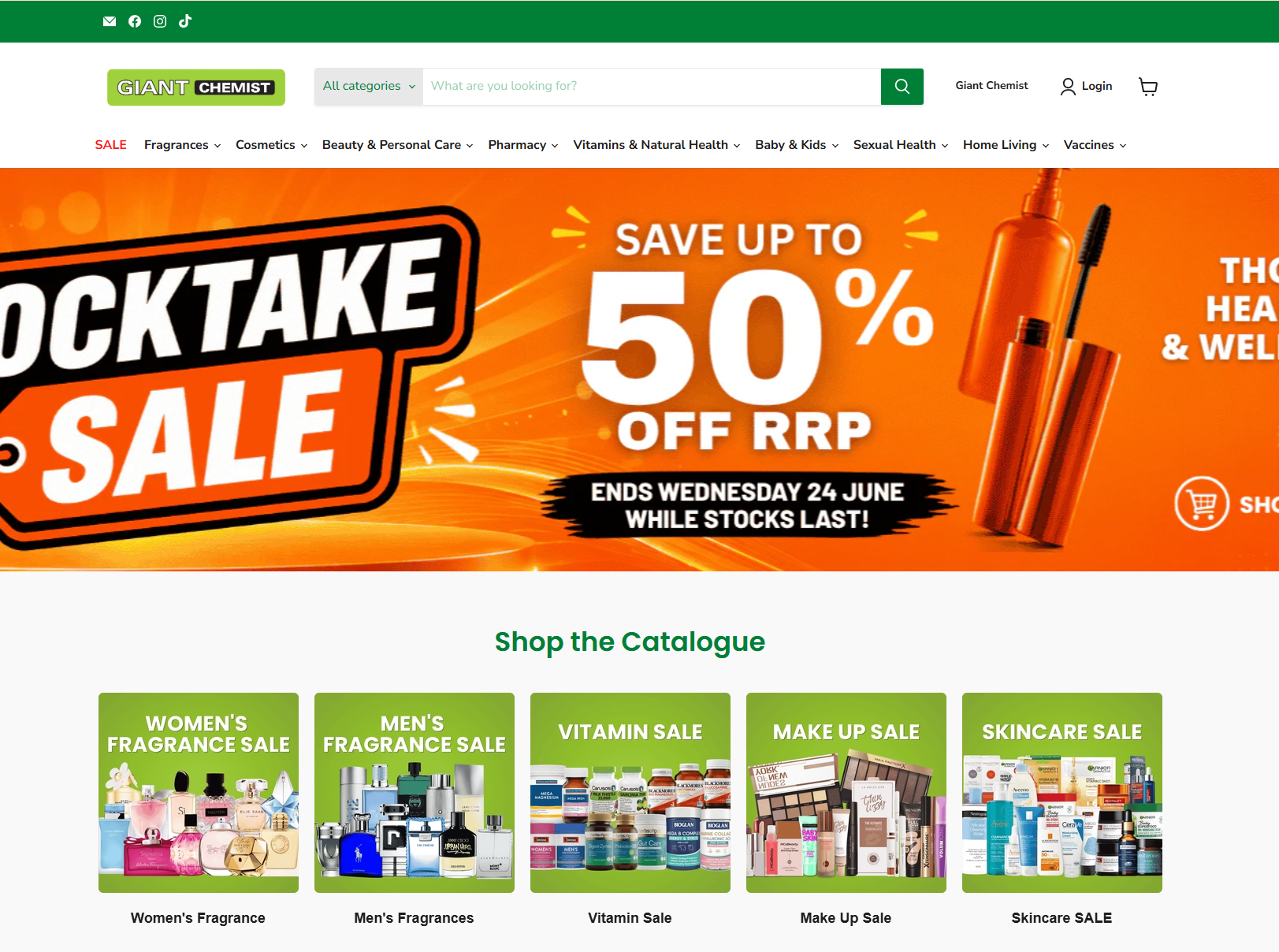 Giant Chemist Harbour Town website
