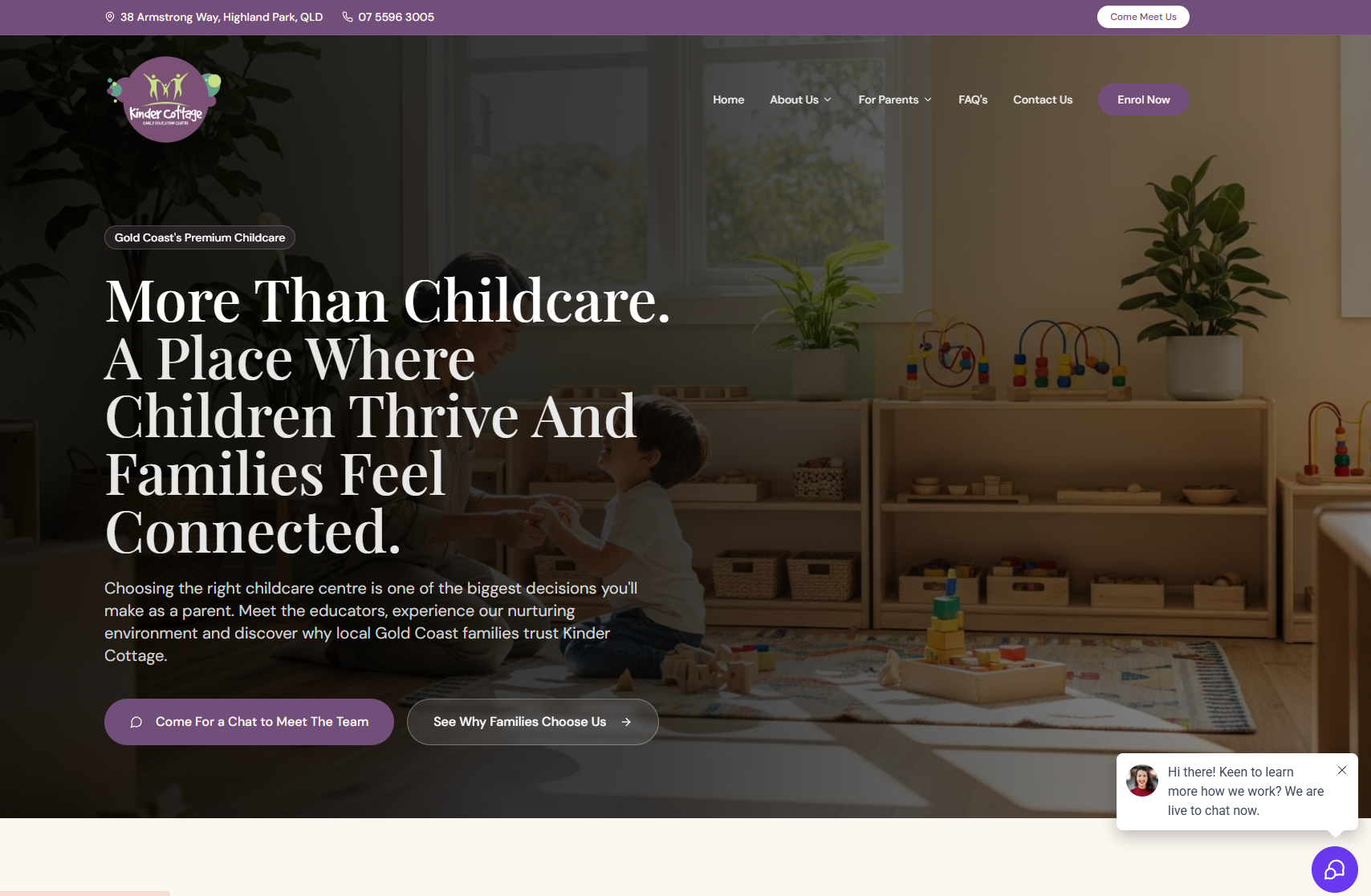 Kinder Cottage AI Assistant Demo
