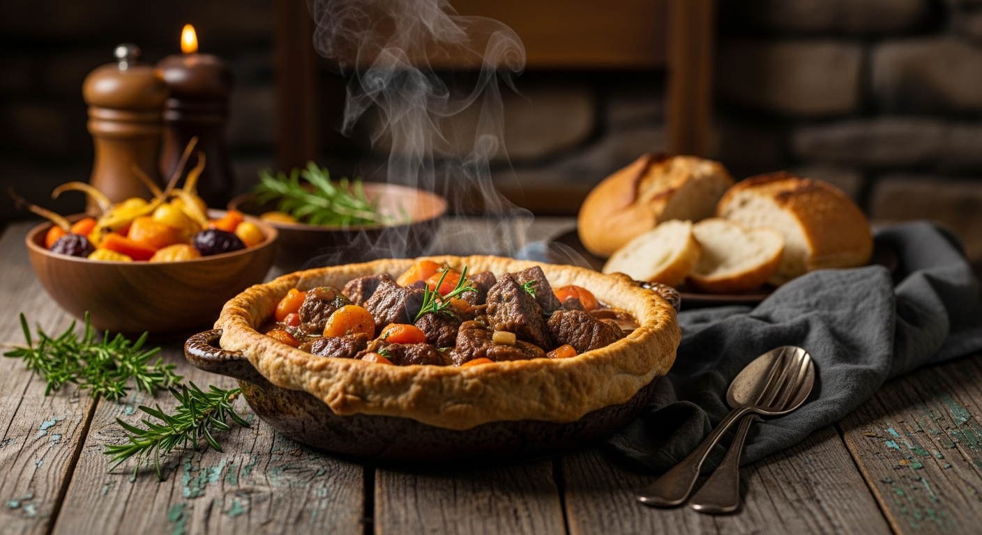Hearty, hot home-cooked meal