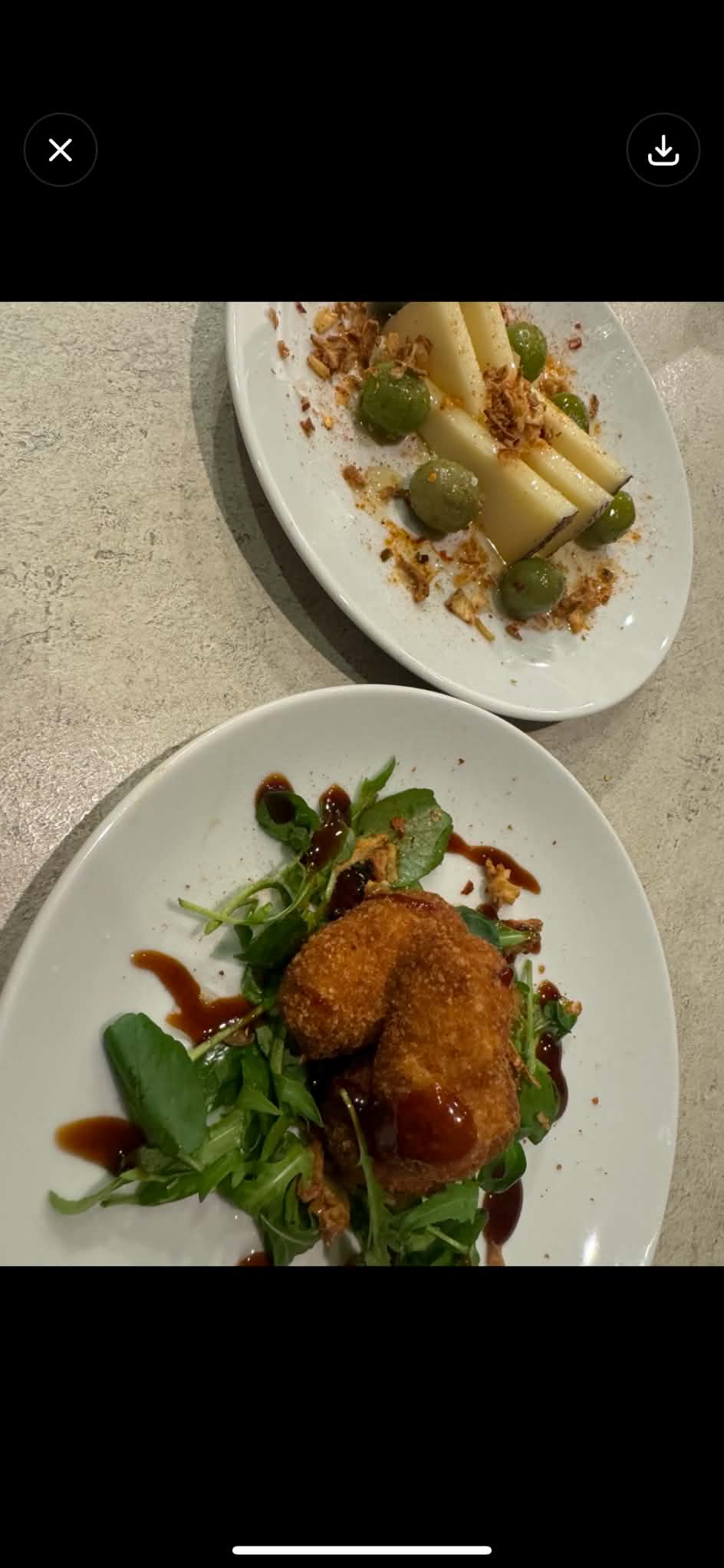 Artisan cheese and croquettes