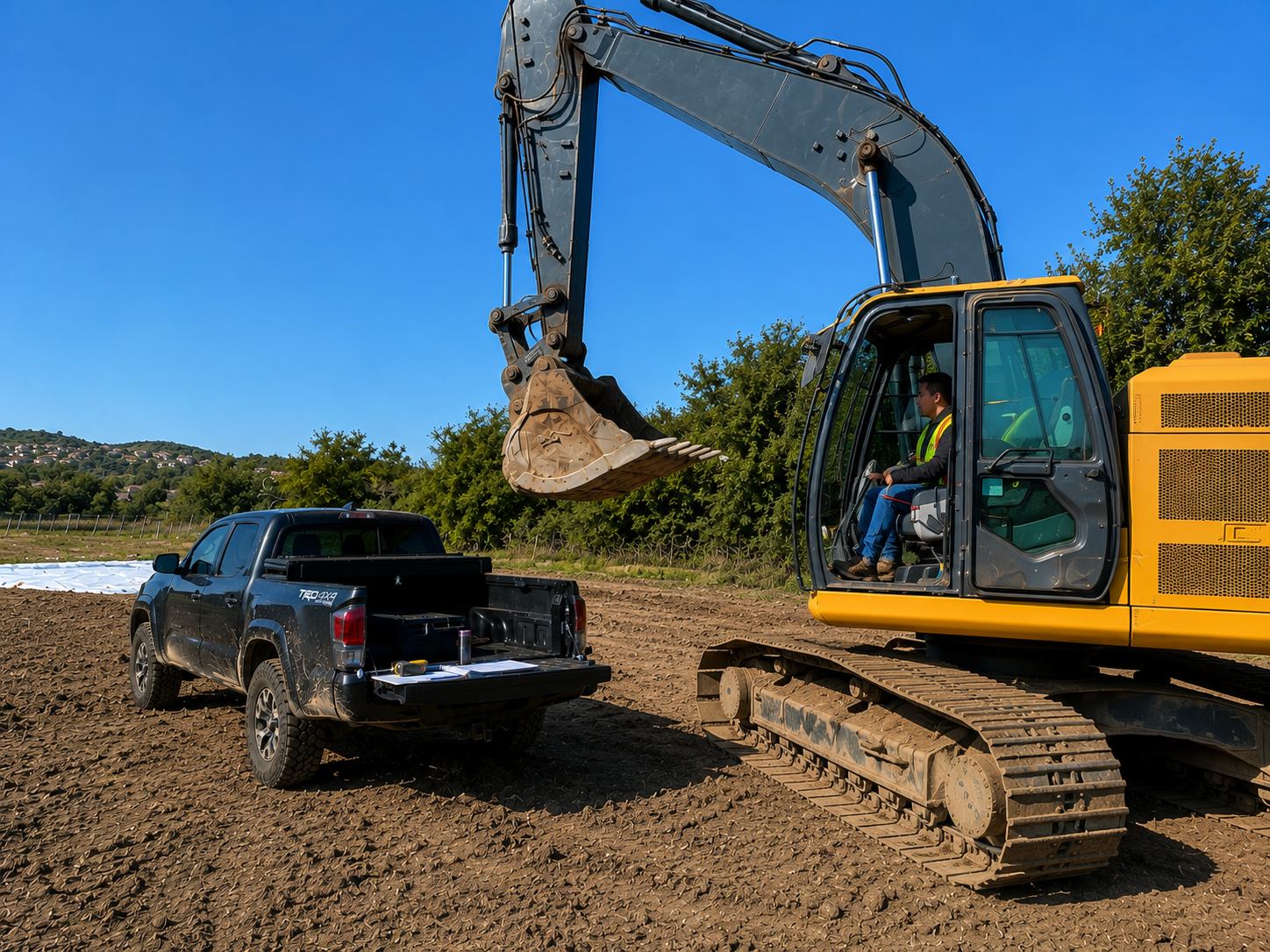 Environmental excavation and field equipment site work