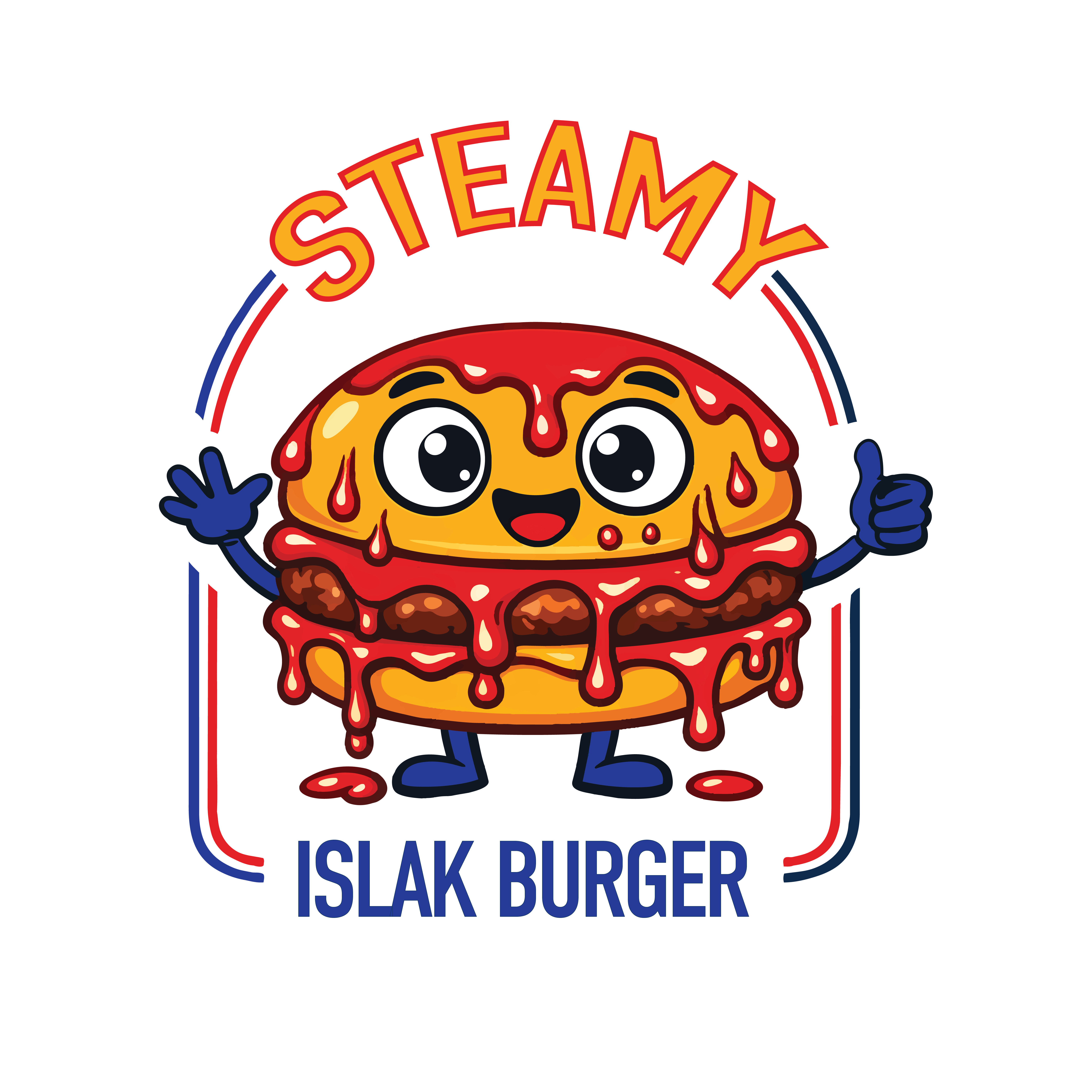 Steamy Islak Burger Logo