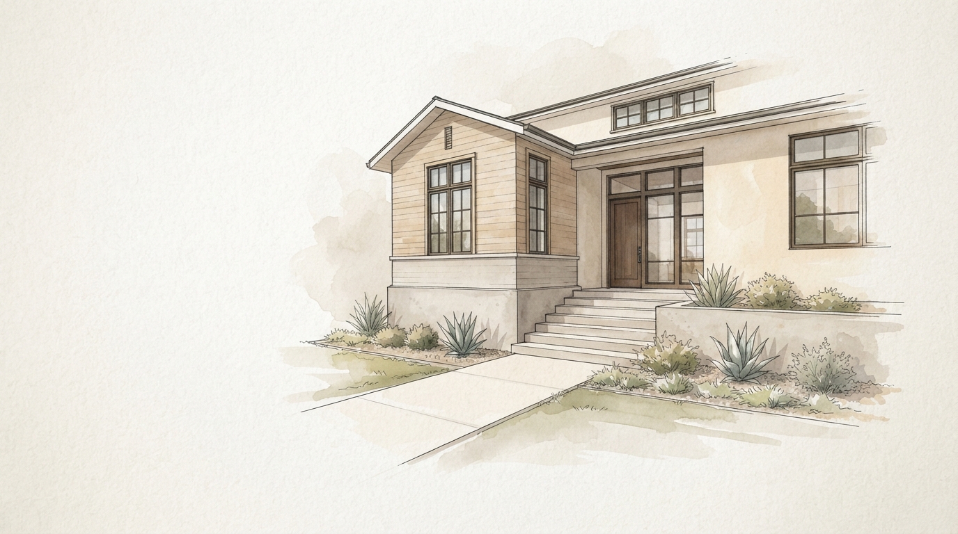 Exterior, Foundation & Grounds Homeowner Repair Planning Guide Architectural Illustration