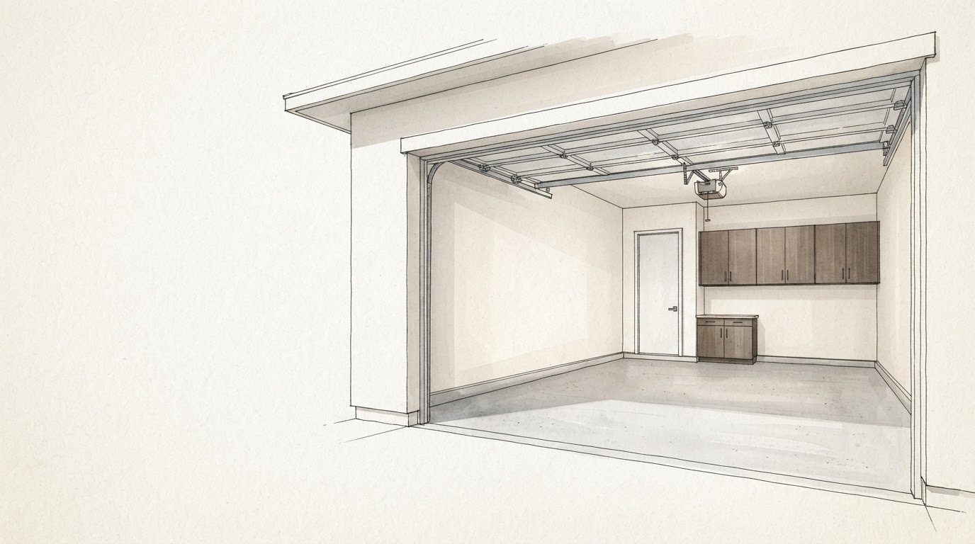 Garage Homeowner Repair Planning Guide Architectural Illustration