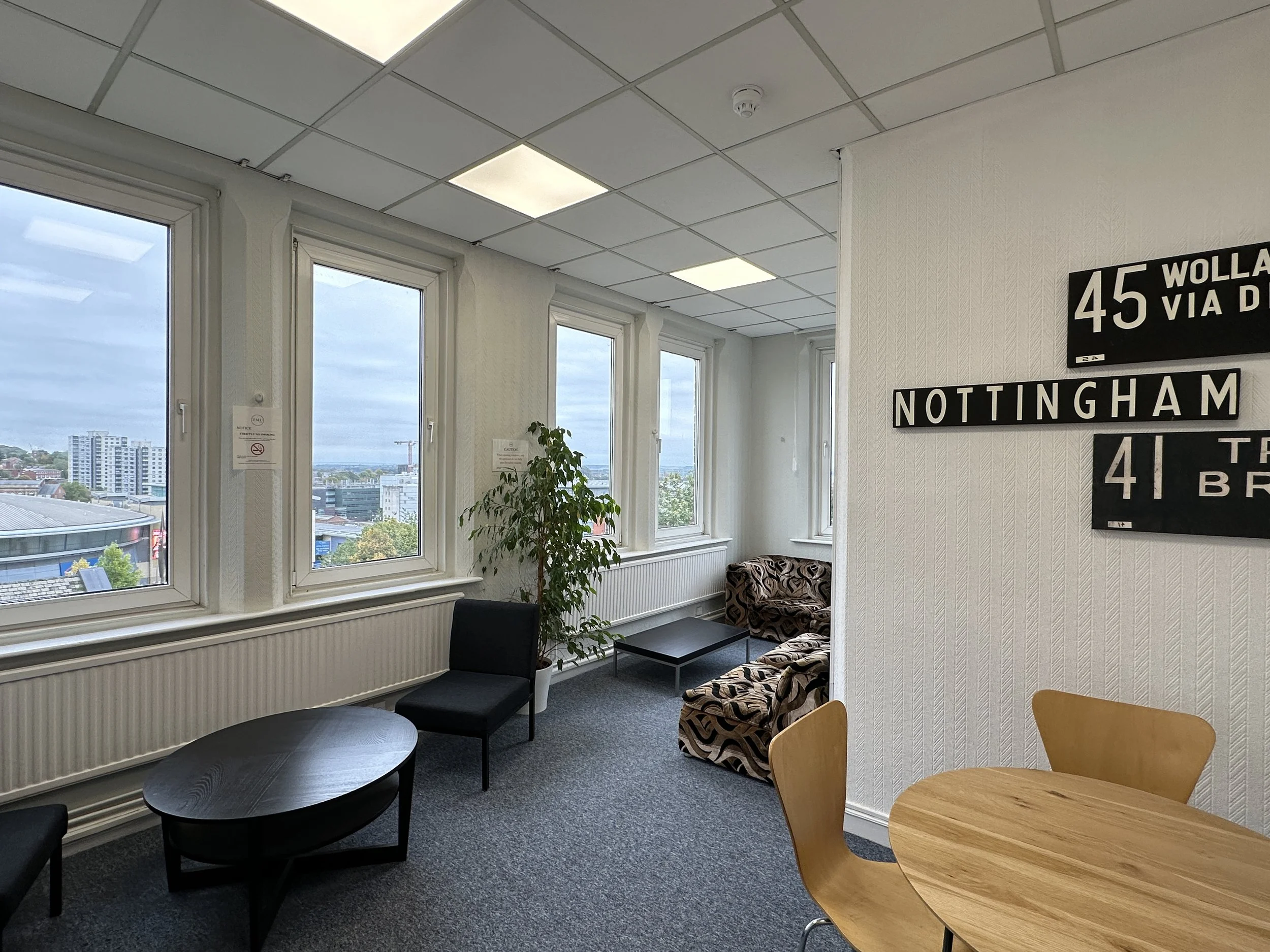 Bright meeting room