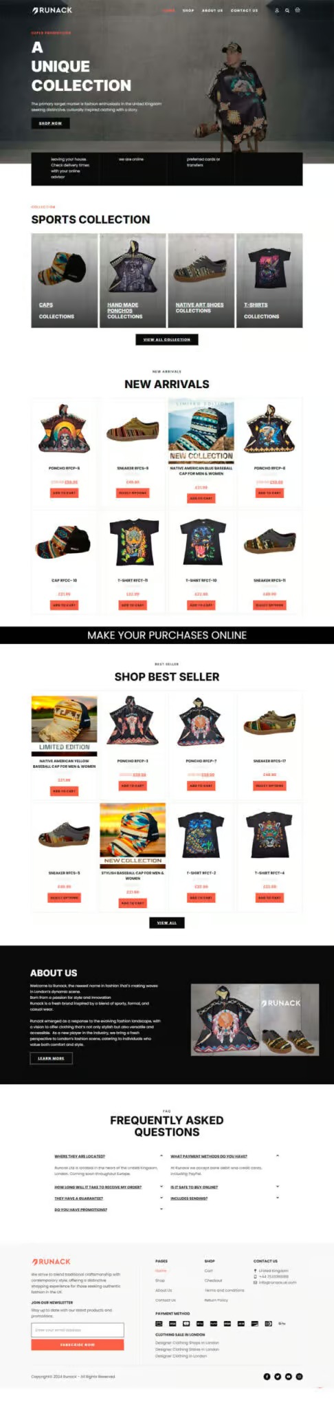 Ejemplo de diseño web: Runack - Grafico Webs