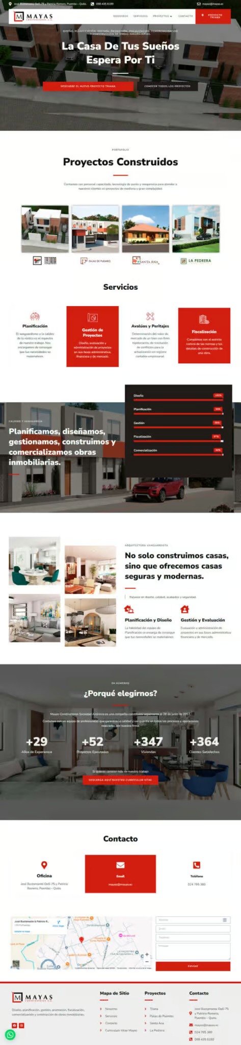 Ejemplo de diseño web: Mayas - Grafico Webs
