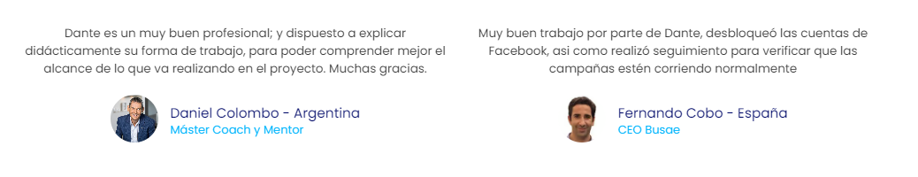 Testimonios adicionales