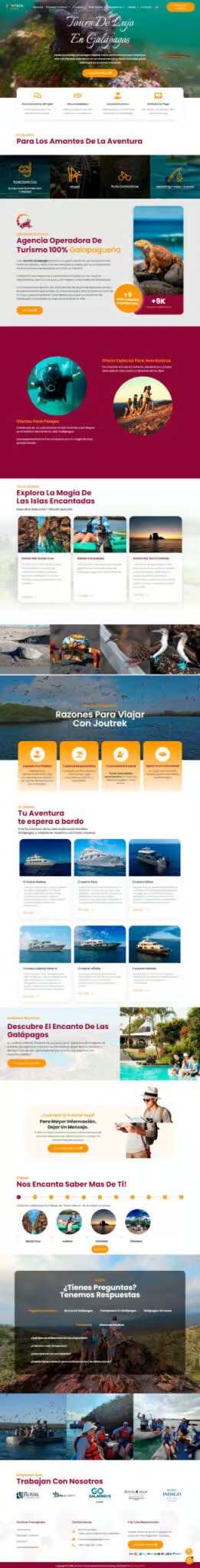 Ejemplo de diseño web: Joutrek - Grafico Webs