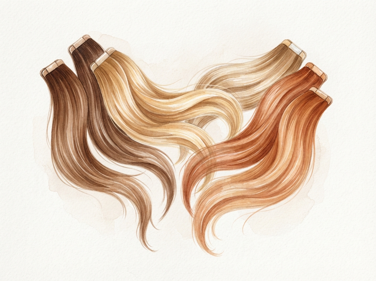 Voléna Tape Extensions aus 100 % Remi-Echthaar