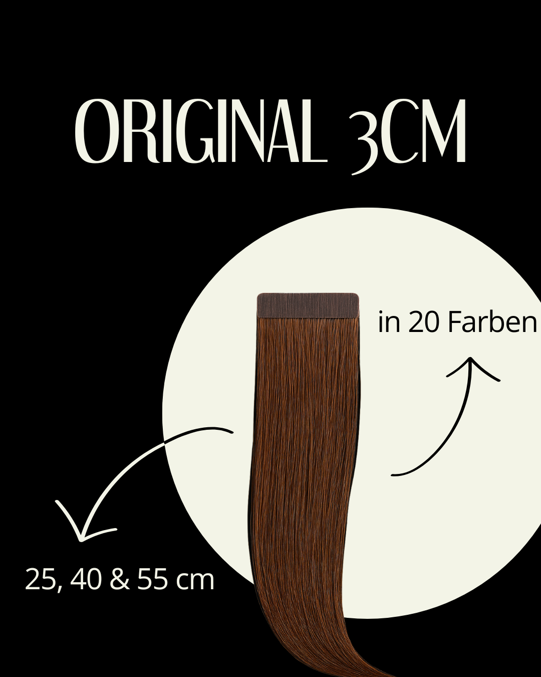 Original Tapes 3cm in 20 Farben